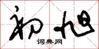 刘少英初旭草书怎么写