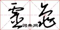刘少英灵龟草书怎么写