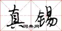 段相林真锡行书怎么写