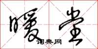 王冬龄暖堂草书怎么写