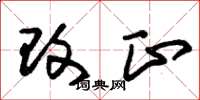 朱锡荣改正草书怎么写