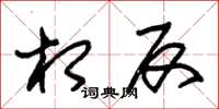 朱锡荣相反草书怎么写