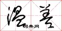 朱锡荣温差草书怎么写