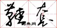 刘少英鞋套草书怎么写