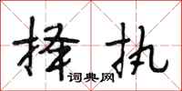 段相林择执行书怎么写