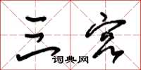 朱锡荣三宫草书怎么写