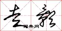 朱锡荣走影草书怎么写