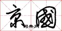 朱锡荣京国草书怎么写