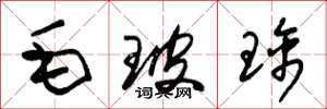 朱锡荣毛玻璃草书怎么写