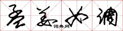 朱锡荣孟姜女调草书怎么写