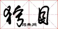 朱锡荣狞目草书怎么写