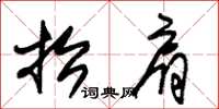 朱锡荣抬肩草书怎么写