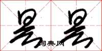 朱锡荣昙昙草书怎么写