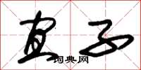 朱锡荣宜子草书怎么写