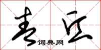 朱锡荣青丘草书怎么写