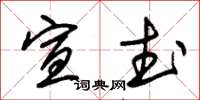朱锡荣宣武草书怎么写