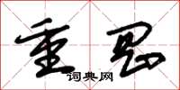 朱锡荣重冈草书怎么写