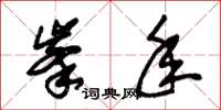 朱锡荣峰年草书怎么写