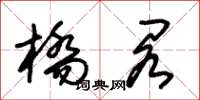 朱锡荣桥阁草书怎么写