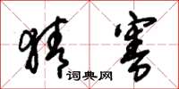 朱锡荣猜害草书怎么写