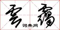 朱锡荣云霭草书怎么写