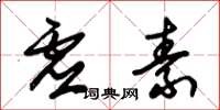 朱锡荣虚素草书怎么写