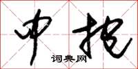 朱锡荣中抱草书怎么写