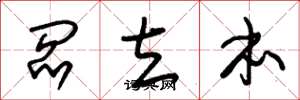 朱锡荣阎立本草书怎么写