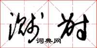 朱锡荣溅射草书怎么写