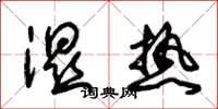 朱锡荣湿热草书怎么写