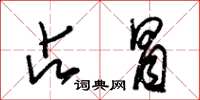 朱锡荣占冒草书怎么写