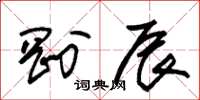 朱锡荣刚辰草书怎么写