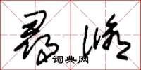 朱锡荣寻修草书怎么写