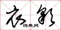 朱锡荣衣彩草书怎么写