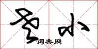 朱锡荣老小草书怎么写