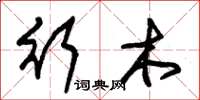 朱锡荣行木草书怎么写