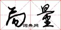 朱锡荣局量草书怎么写
