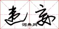 朱锡荣违妄草书怎么写