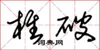 朱锡荣椎破草书怎么写