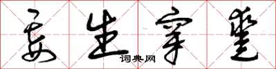 曾庆福妄生穿凿草书怎么写