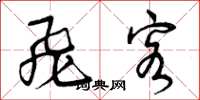 曾庆福飞客草书怎么写