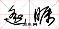 朱锡荣遥瞩草书怎么写