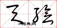 曾庆福天绘草书怎么写