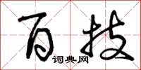 曾庆福百技草书怎么写
