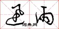 曾庆福迅雨草书怎么写
