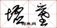 朱锡荣墟墓草书怎么写
