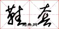 朱锡荣鞋套草书怎么写