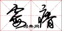 朱锡荣霉瘠草书怎么写
