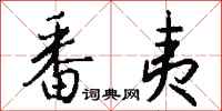 钱沛云番夷行书怎么写