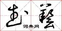 曾庆福武艺草书怎么写